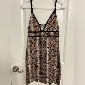 Snake print dress